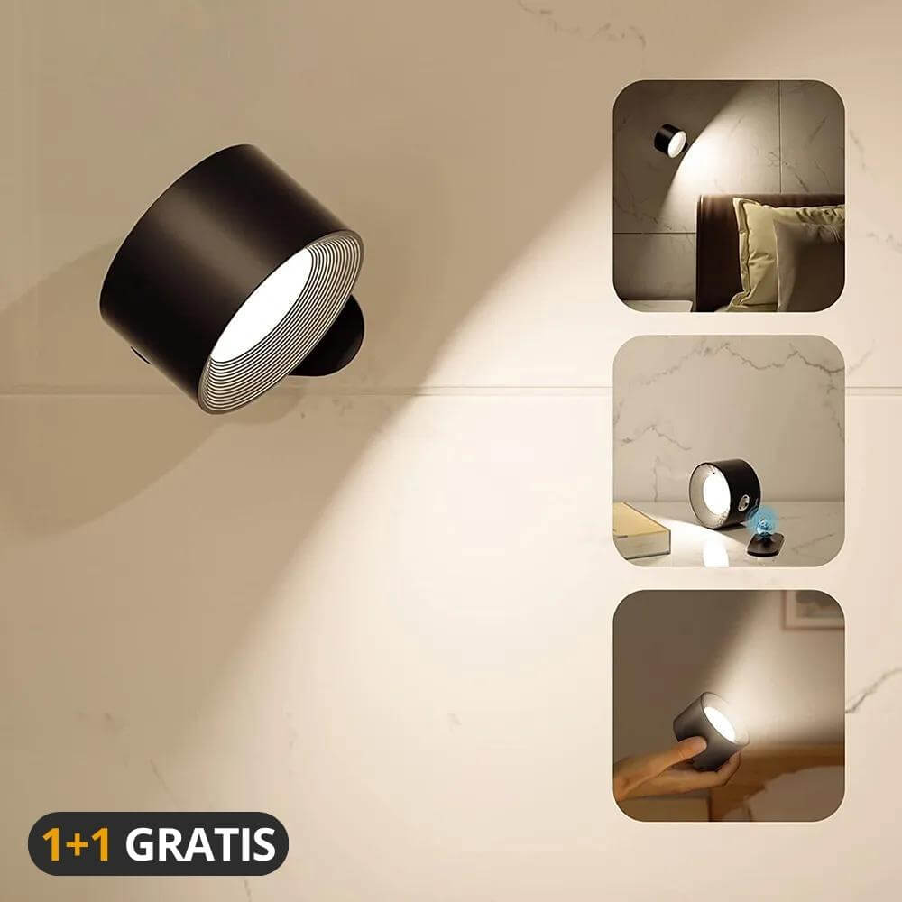 Trendy draadloze wandlamp (tijdelijk 1+1 GRATIS)